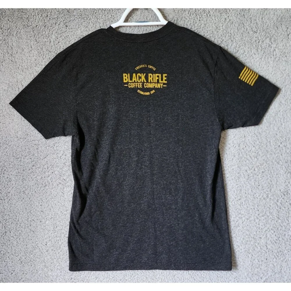 Black Rifle‎ Coffee Company Size Medium Gray Don't Tread On Me Snake USA T Shirt